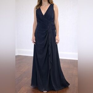 NWT Elegant Navy Blue Evening Gown